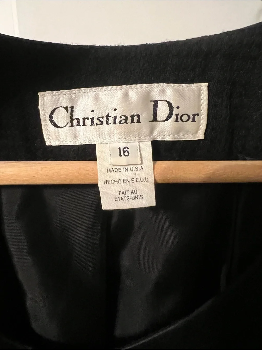Authentic vintage Christian Dior Wool Blazer